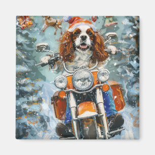 Aimant Noël Cavalier King Charles Spaniel