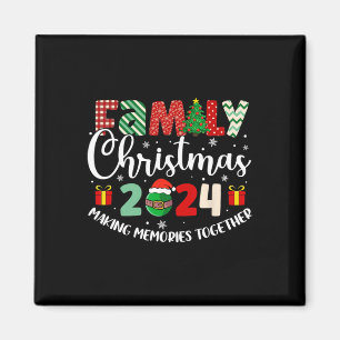 Aimant Noël de famille 2024 Rassembler les souvenirs Xma
