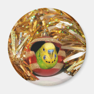 Aimant Noël de la perruche