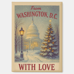 Aimant Noël depuis Washington, DC avec amour