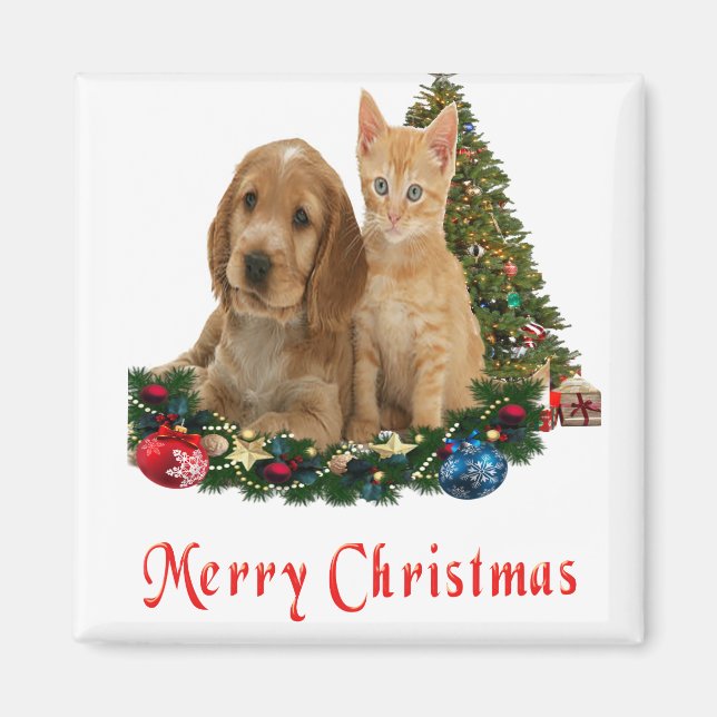 Aimant Noël des animaux (Devant)
