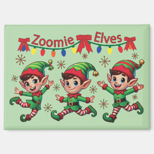 Aimant Noël des Elfes Zoomie