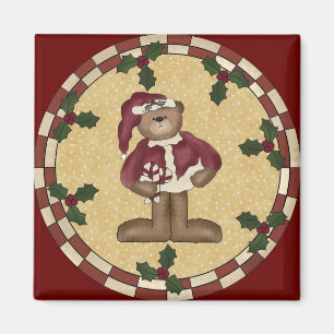 Aimant Noël d'ours de nounours