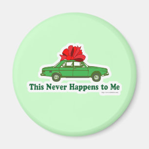 Aimant Noël drôle de grand cadeau