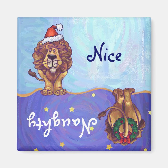 Aimant Noël du lion (Devant)