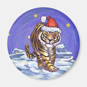 Aimant Noël du tigre