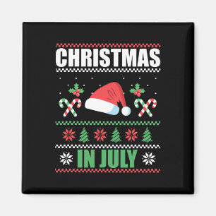 Aimant Noël en juillet Joyeux Noël Eté Drôle San
