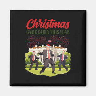 Aimant Noël Est Arrivé Tôt Cette Année Drôle Père Noël Tr