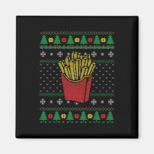 Aimant Noël Français Fries Ugly Sweat