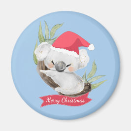 Aimant Noël Koala Watercolor