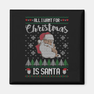Aimant Noël laid - Chemise en pyjama de famille avec Père