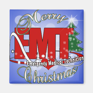 Aimant NOËL médical de technicien de secours d'EMT