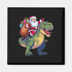 Aimant Noël Père Noël équitation Dinosaur T-rex Garçons E