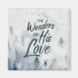 Aimant Noël Religieux Merveilles de ses Bénédictions d'Am