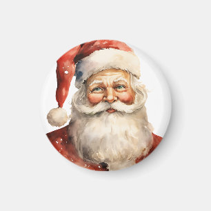 Aimant Noël rétro du Père Noël