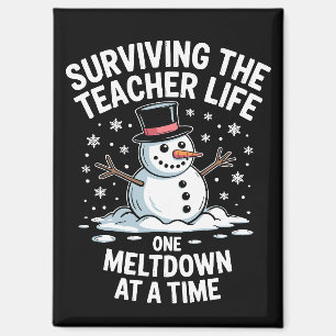 Aimant Noël Survie de l'enseignant vie Meltdown Noël