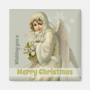 Aimant Noël Sweet Victorian snow ange CC1190