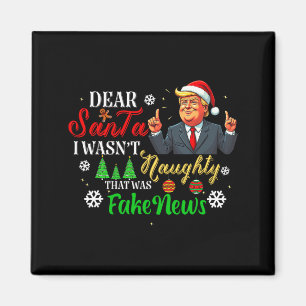Aimant Noël Trump Cher Père Noël Fausse Nouvelle Drôle Xm