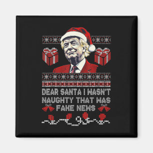 Aimant Noël Trump Cher Père Noël Faux News Drôle Noël Moi