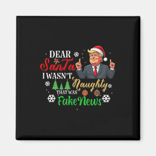 Aimant Noël Trump Cher Père Noël Faux News Drôle Noël Moi