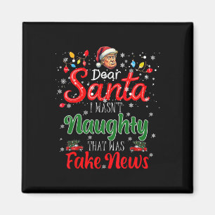 Aimant Noël Trump Cher Père Noël Faux News Drôle Noël Moi