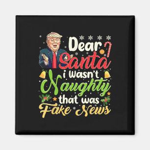 Aimant Noël Trump Cher Père Noël Faux News Drôle Noël Moi