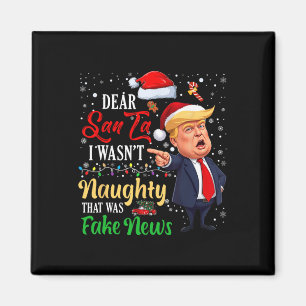 Aimant Noël Trump Cher Père Noël Faux News Drôle Noël Moi