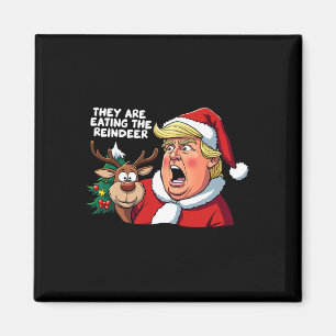 Aimant Noël Trump Père Noël Ils Mangent Le Roi
