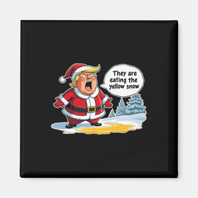 Aimant Noël Trump Père Noël Ils Mangent Le Ye (Devant)