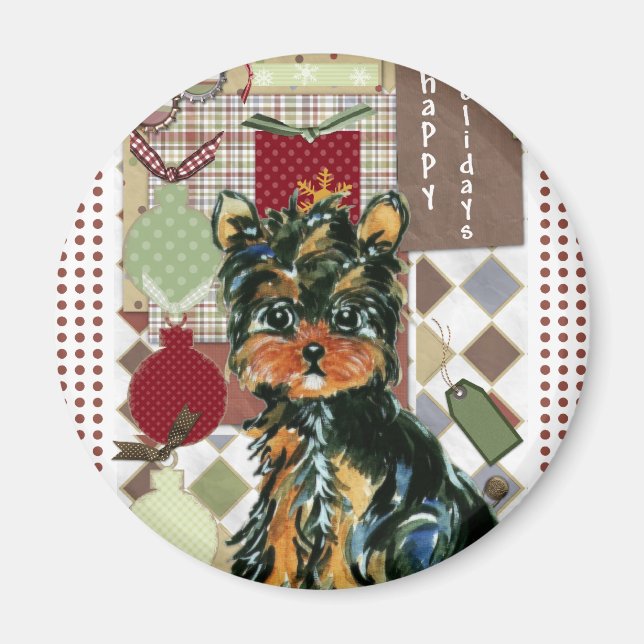 AIMANT NOËL YORKIE (Devant)