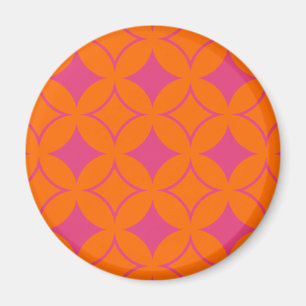 Aimant Nœud japonais rose et orange