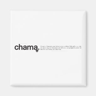 Aimant noir et blanc Chama