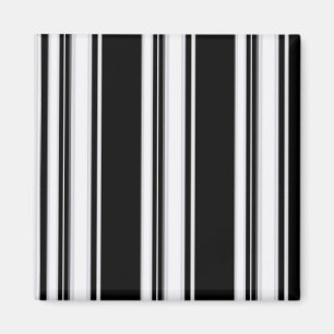 Aimant noir et blanc de rayures