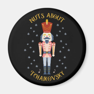 Aimant Noix à propos de Tchaikovsky Nutcracker Music Blac