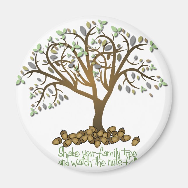 Aimant Noix d'arbre familial (Devant)