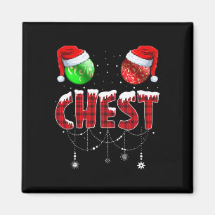 Aimant Noix de poitrine Jeu de Noël Couple châtaignes 1