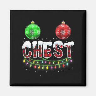 Aimant Noix de poitrine Noël T Chemise jumelée Couple poi
