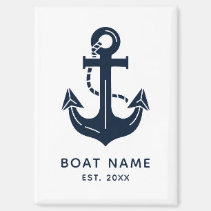 Aimant Nom de bateau ancre nautique