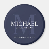 Nom et monogramme des Groomsmen Personnalisés de l