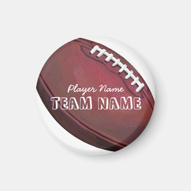 Aimant Nom et numéro du joueur Football (Devant)