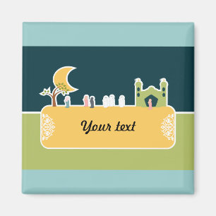 Aimant Nom islamique mignon de musulmans de bande