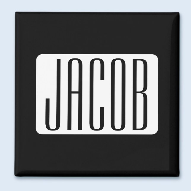 Aimant Nom moderne ou nom de marque modifiable pour l'ent (Créateur téléchargé)