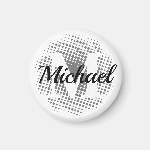 Aimant Nom personnalisé de la lettre initiale