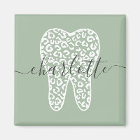 Nom personnalisé Dental Empreinte de léopard Doth