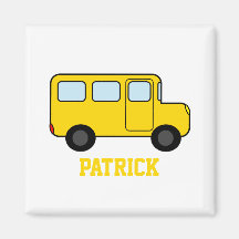 Nom personnalisé du bus jaune