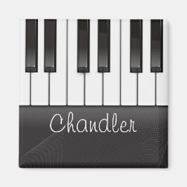 Aimant NOM personnalisé Pianist Piano Keys professeur de 