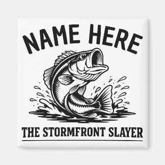 Aimant Nom personnalisé Storm pêche à la basse classique