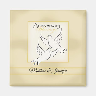 Aimant Nom personnalisé, Vœux d'anniversaire de mariage