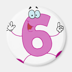 Aimant Nombre heureux 6