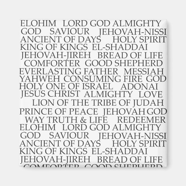 AIMANT NOMS DE DIEU (Devant)